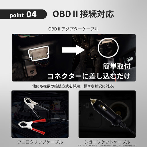 266mA OBDII対応ソーラーバッテリーチャージャー SC-266OBD | CLEZEED