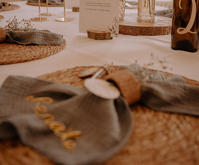 Platzsets Jute Tischdeko Hochzeit