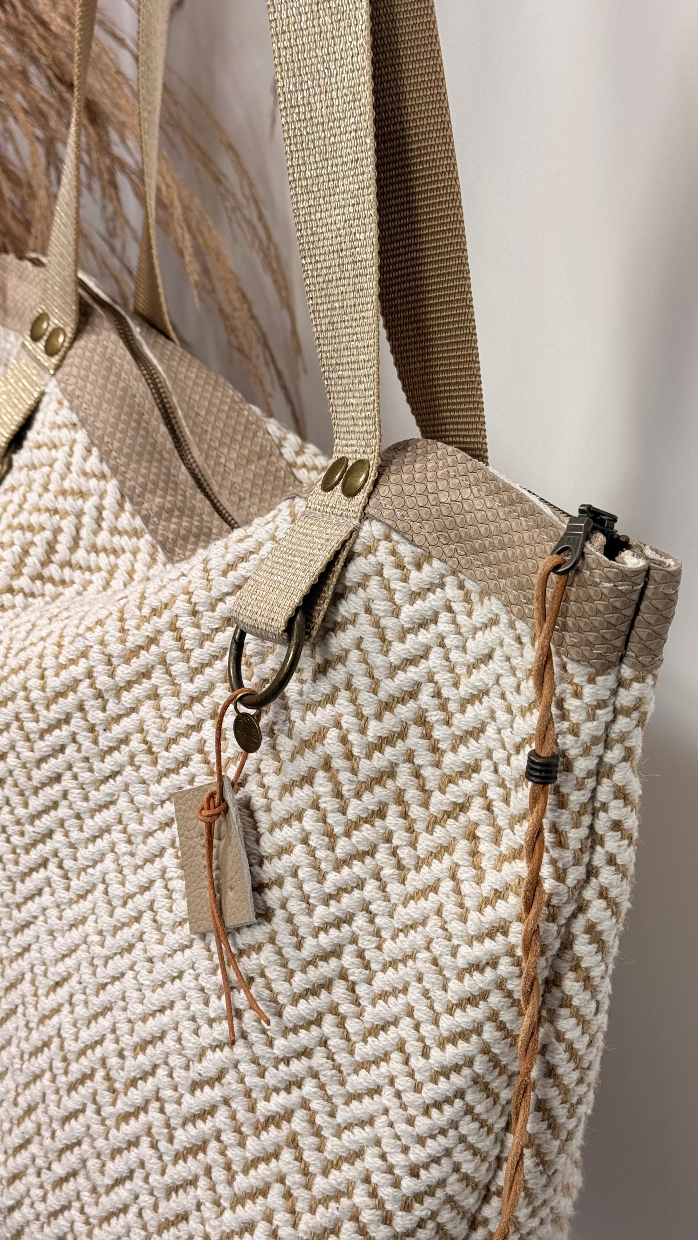 Grote weekend-strandtas - handgemaakt 