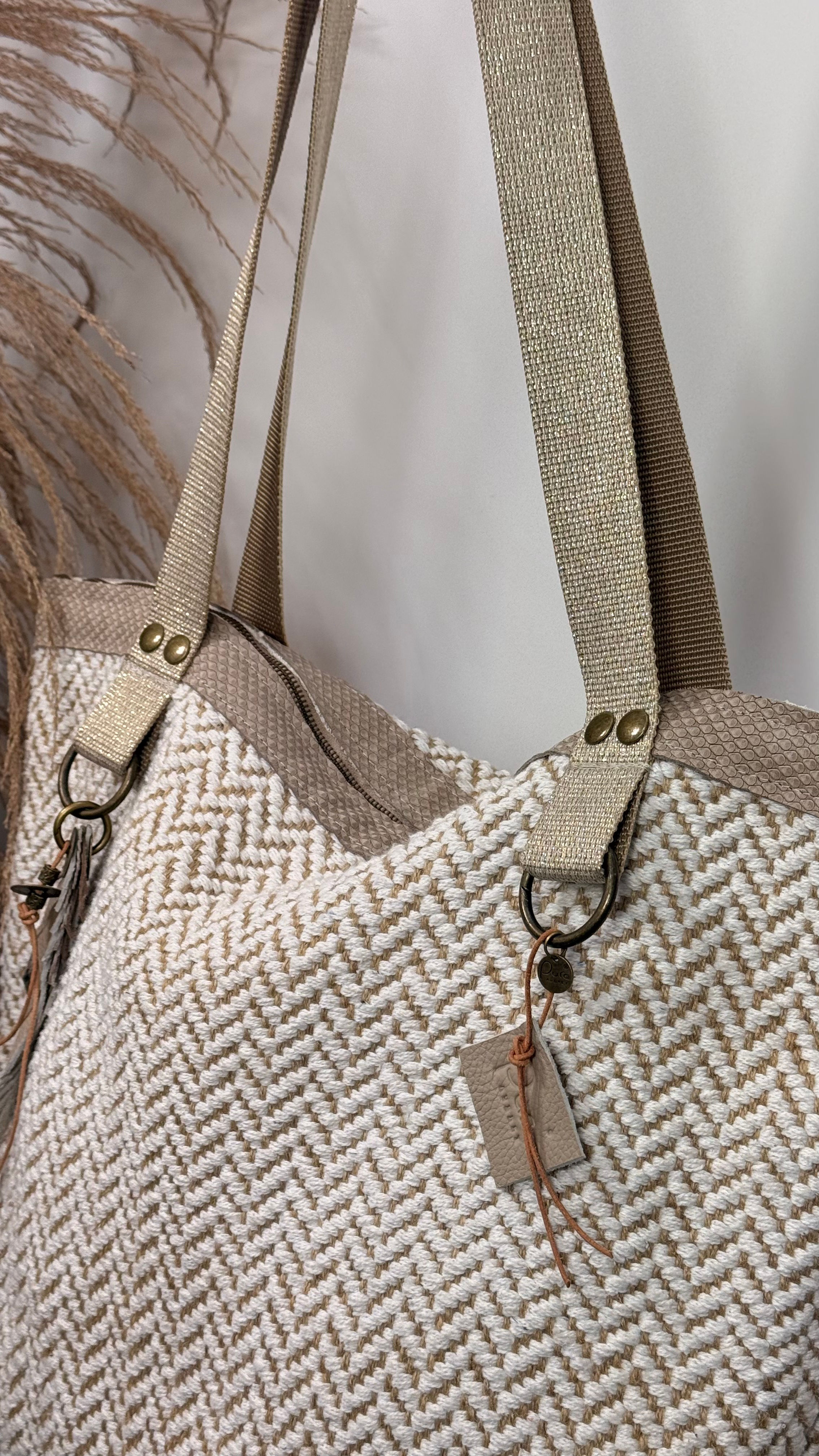 Grote weekend-strandtas - handgemaakt 