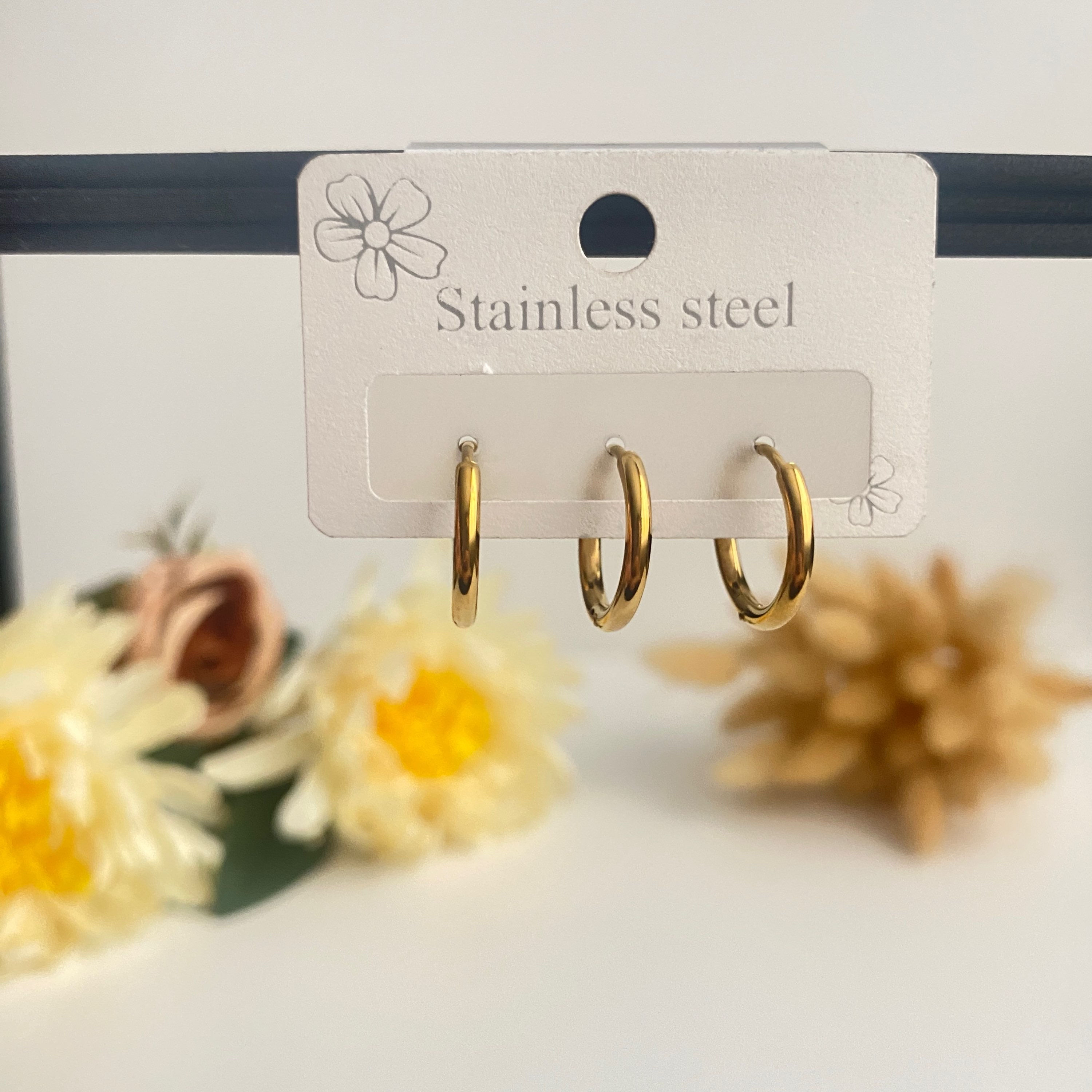 3 lü Halka Küpe Seti