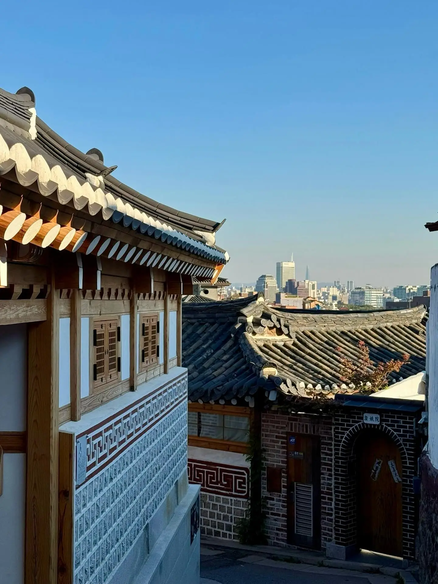 Architecture hanok traditionnelle Séoul Corée
