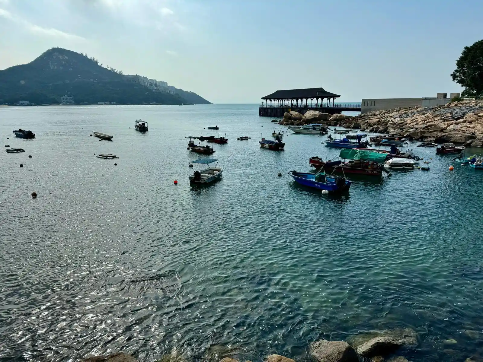 Port pêche bateaux colorés Stanley Hong Kong