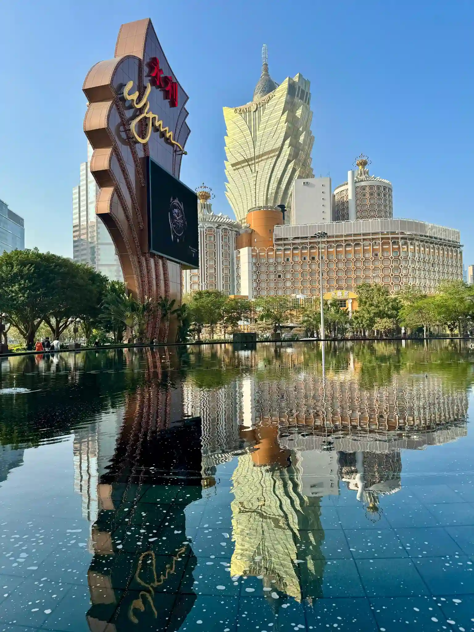 Casinos Wynn Grand Lisboa bassin Macao Chine