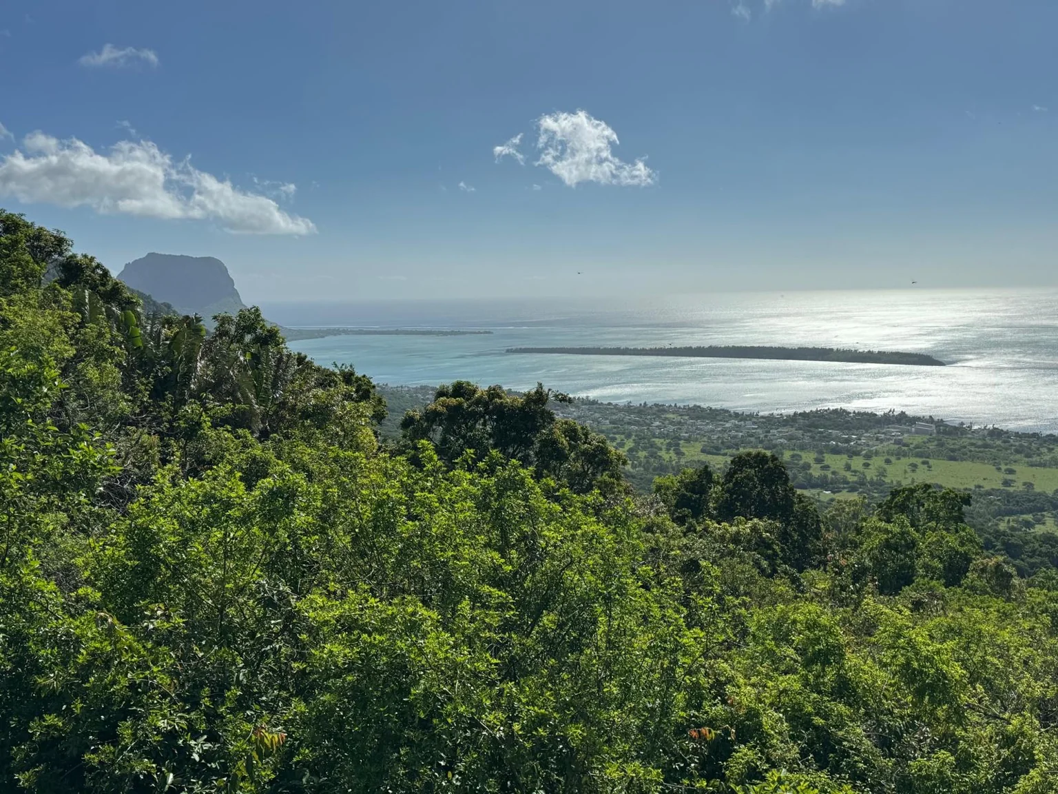 Vue océan Indien Morne Brabant sud île Maurice