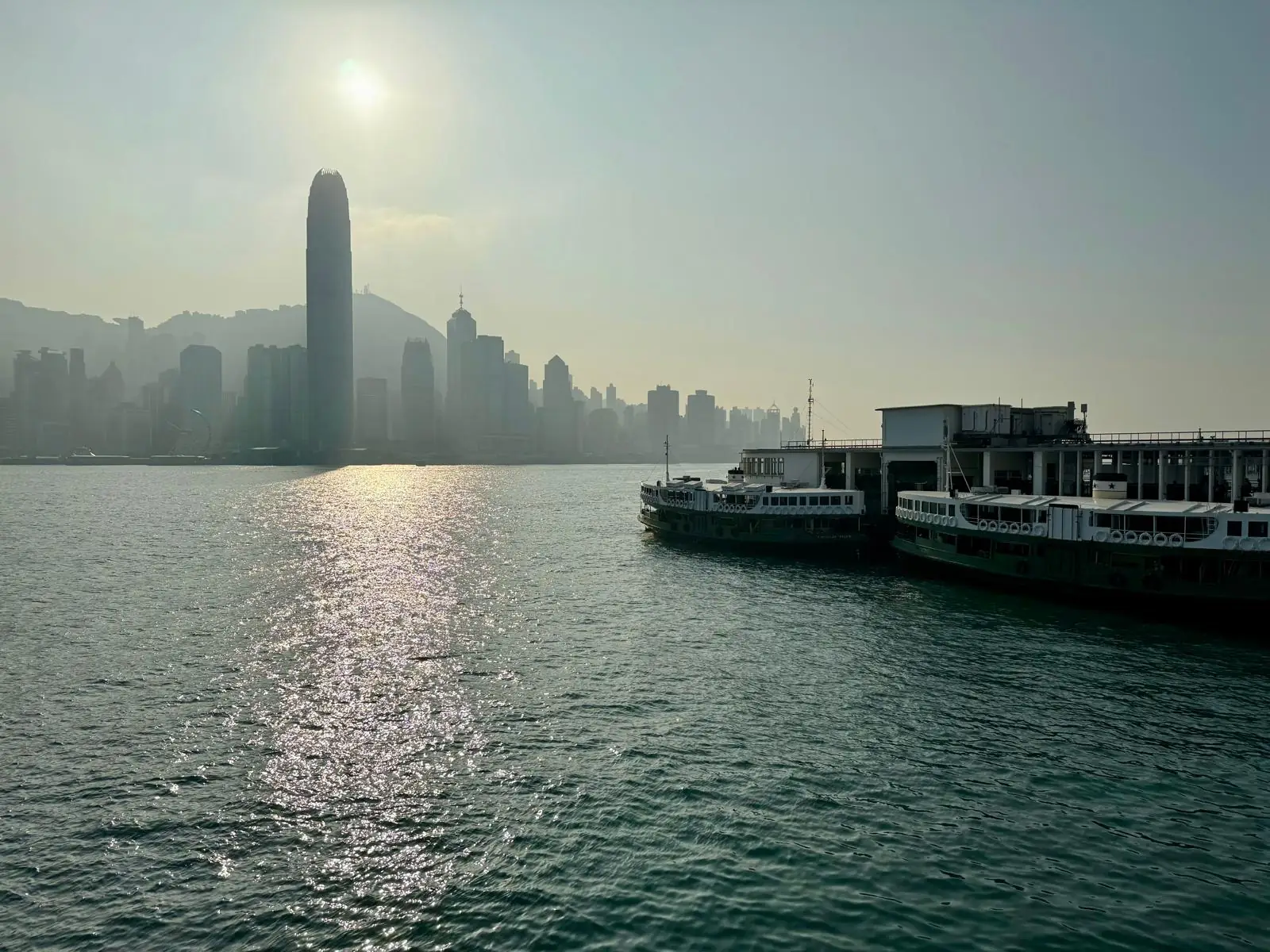 Star Ferry Victoria Harbour skyline Hong Kong
