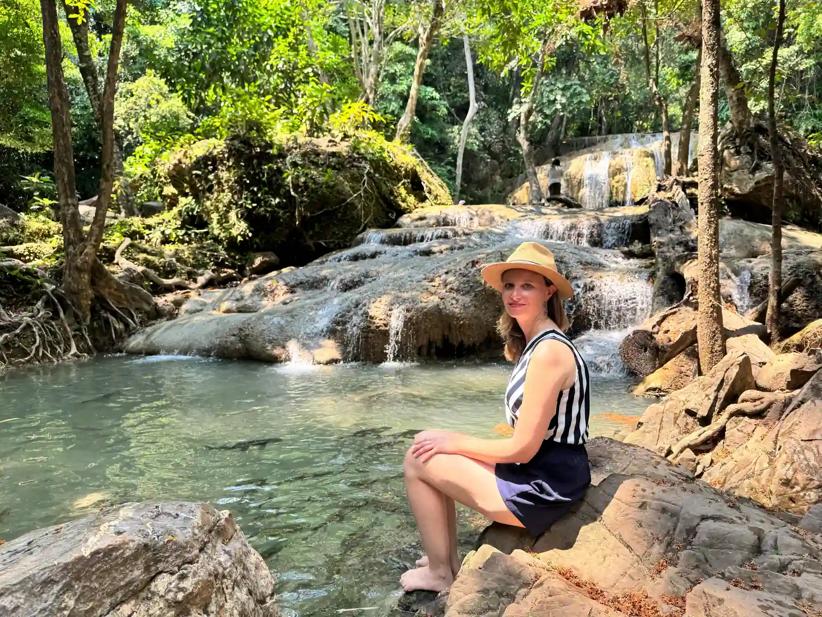 Mathilde ATTIA cascade Erawan Kanchanaburi Thaïlande
