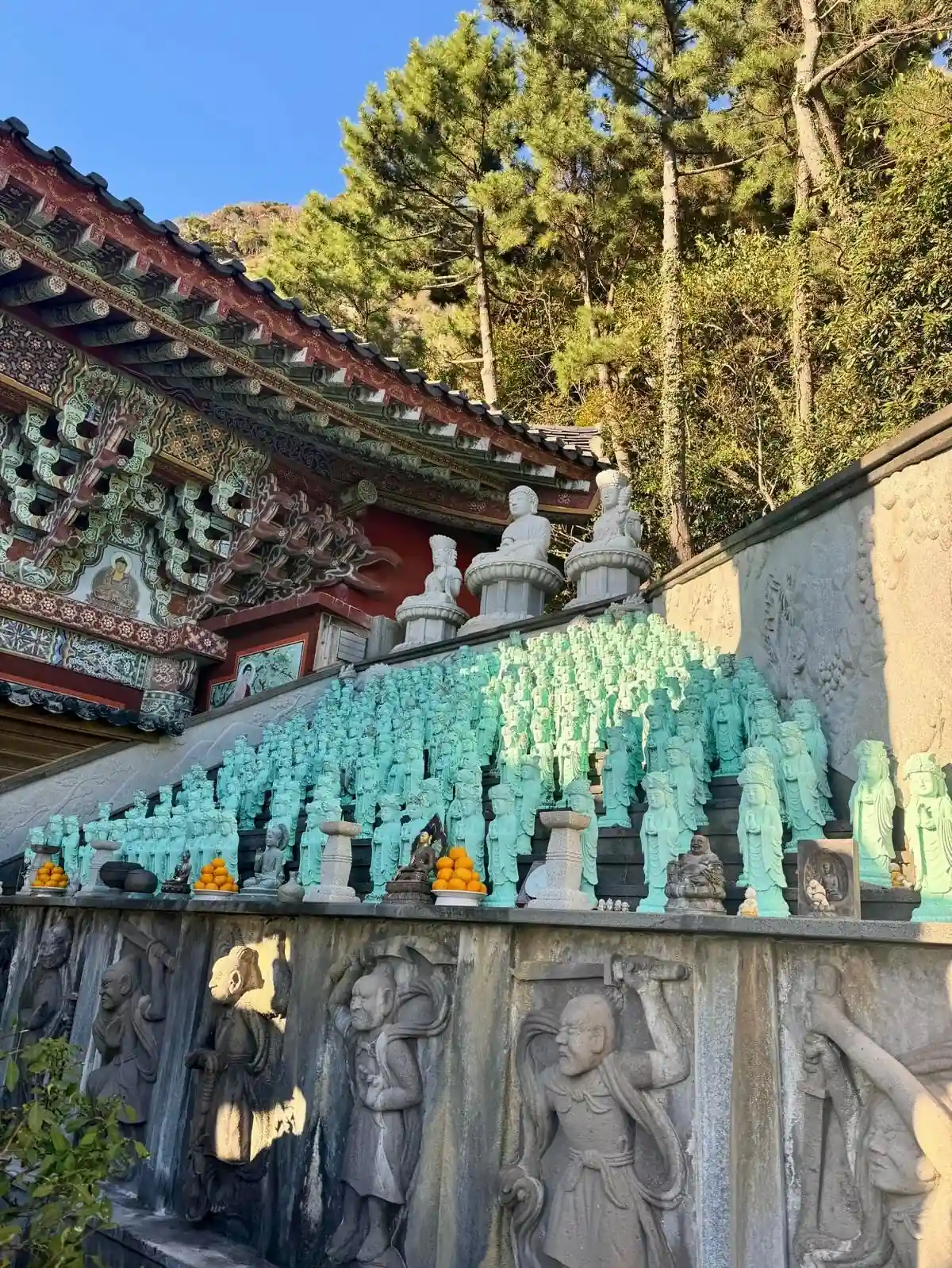 Temple statues bouddha Séoul Corée