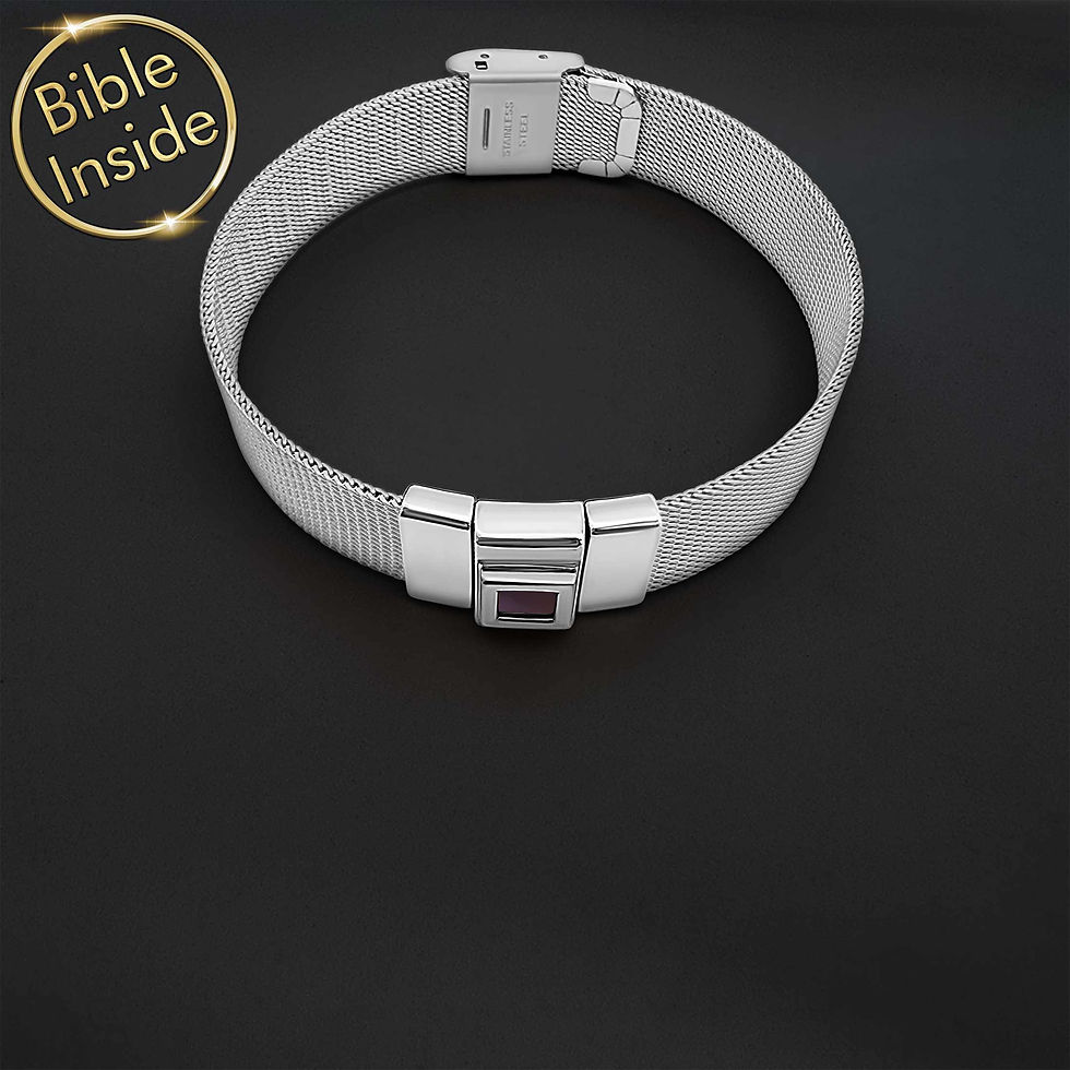 Thumbnail: Christian Bracelet for Men With the Entire Bible - Andrew3 Design