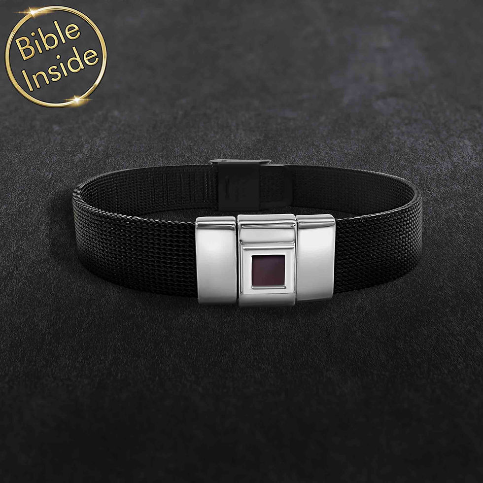 Thumbnail: Men's Christian Bracelets With the Whole Bible - Andrew5 Design