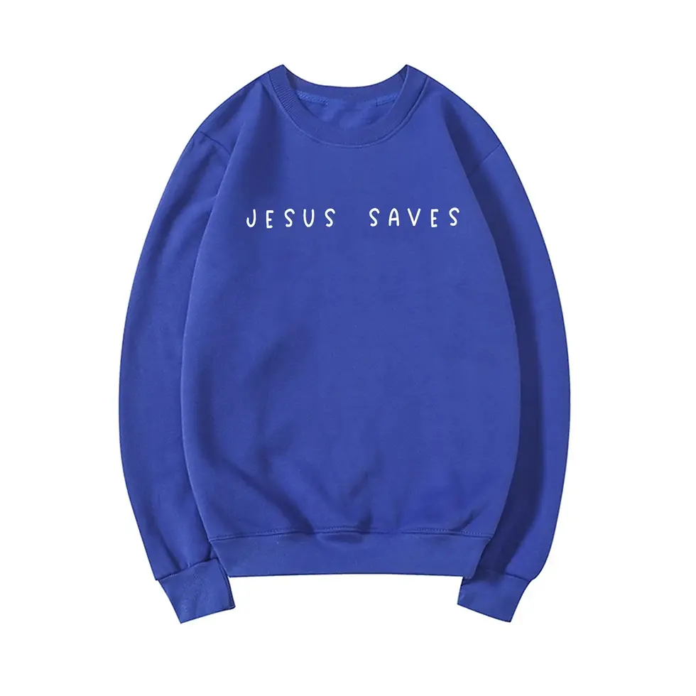 Thumbnail: Jesus Saves Sweatshirt Christian Sweatshirts