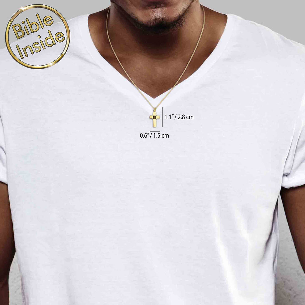 Thumbnail: Cross Necklace With the Entire Bible