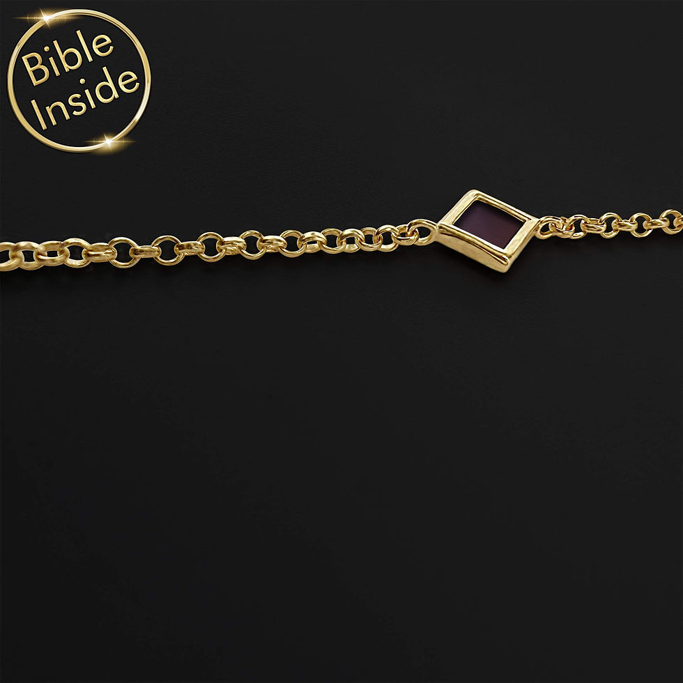 Thumbnail: Religious Bracelet With Nano Bible - May Design