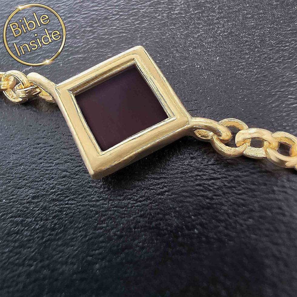 Thumbnail: Religious Bracelet With Nano Bible - May Design