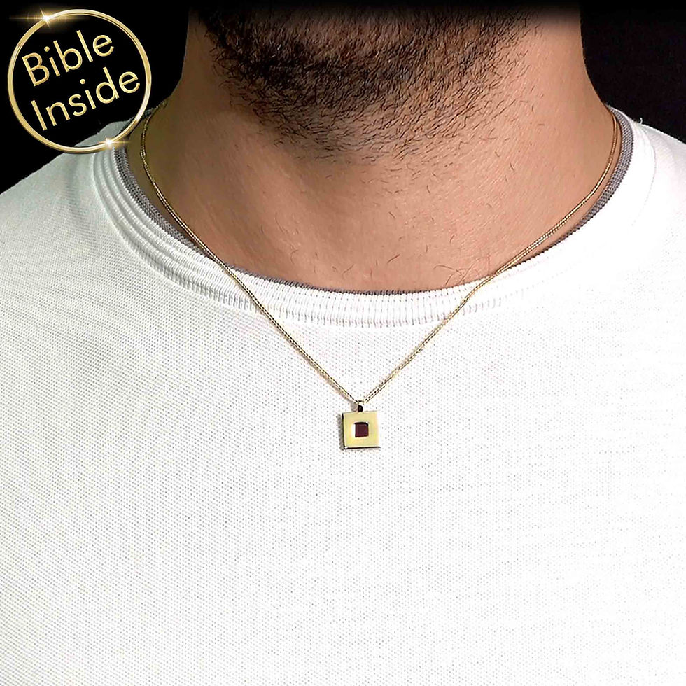 Thumbnail: Bible Pendant With Nano Bible - Jacob Design