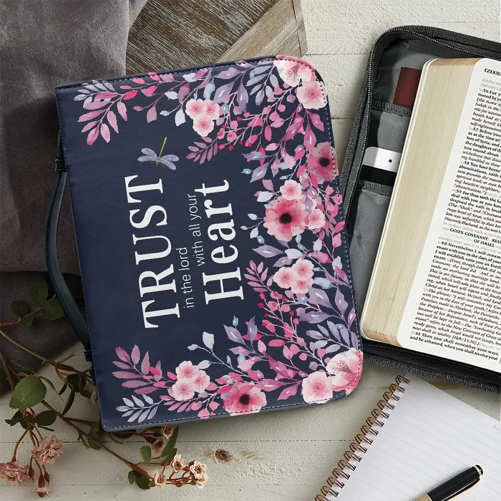 Thumbnail: Bible Bag for Women Trust in the Lord With Your All Your Heart