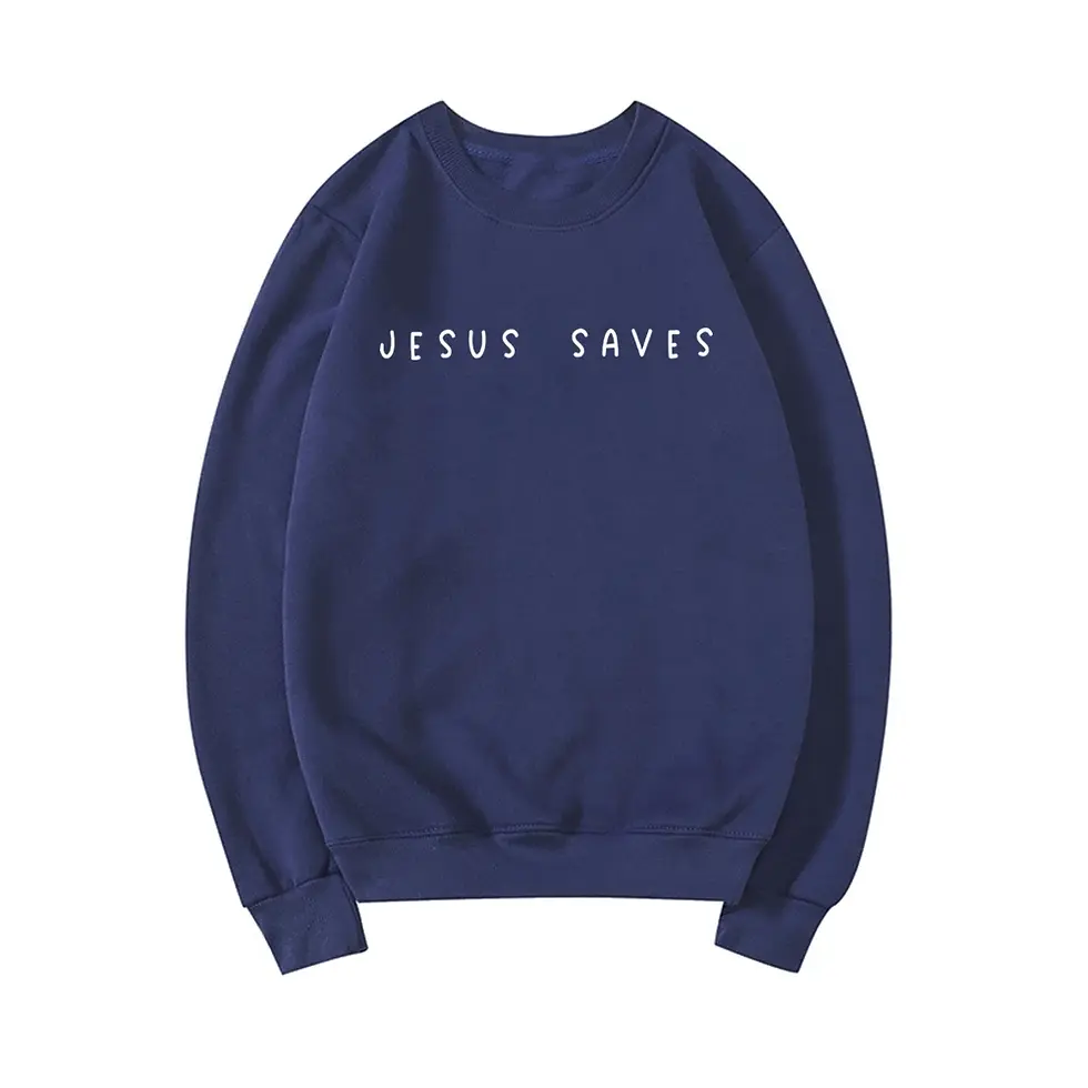 Thumbnail: Jesus Saves Sweatshirt Christian Sweatshirts