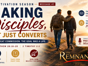 Making Disciples, Not Just Converts
