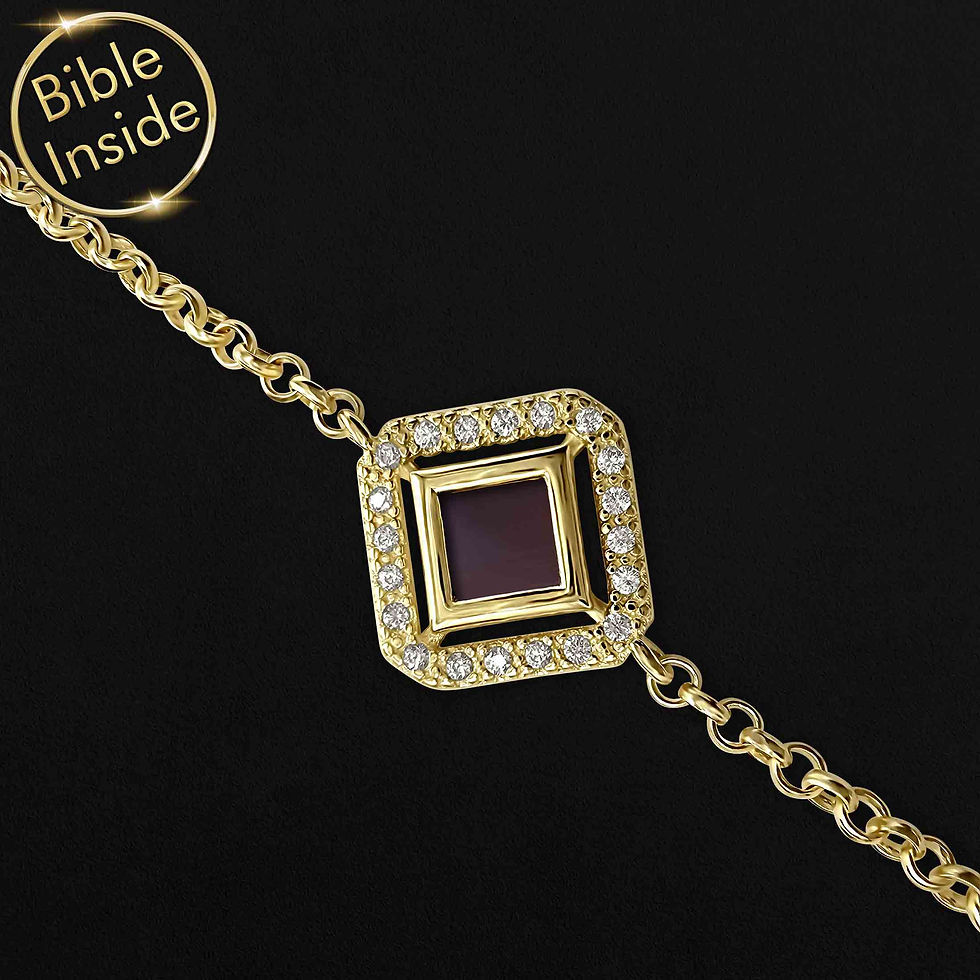 Thumbnail: Christianity Bracelet With Nano Bible - Diana Design
