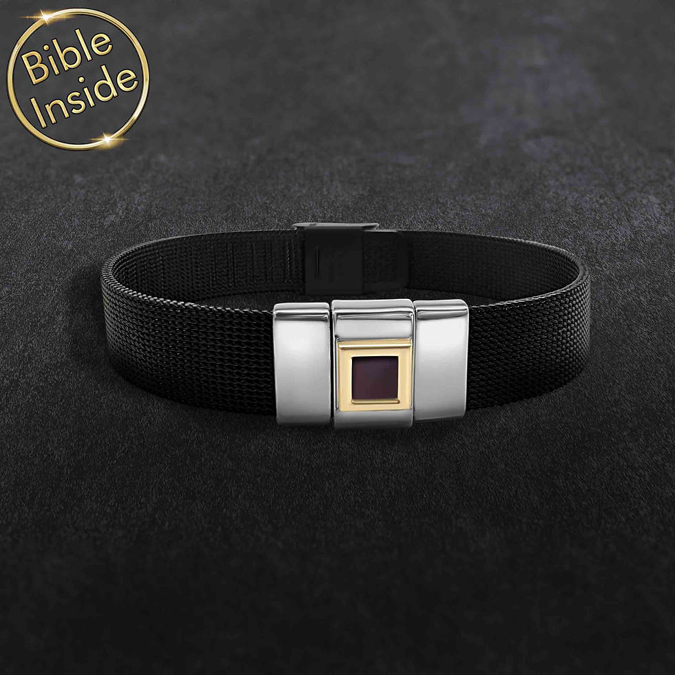 Thumbnail: Men's Christian Bracelets With the Whole Bible - Andrew5 Design