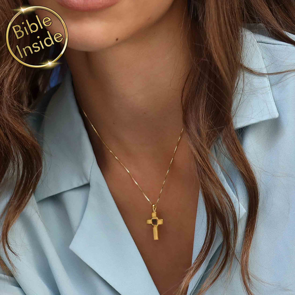 Thumbnail: Cross Necklace With the Entire Bible