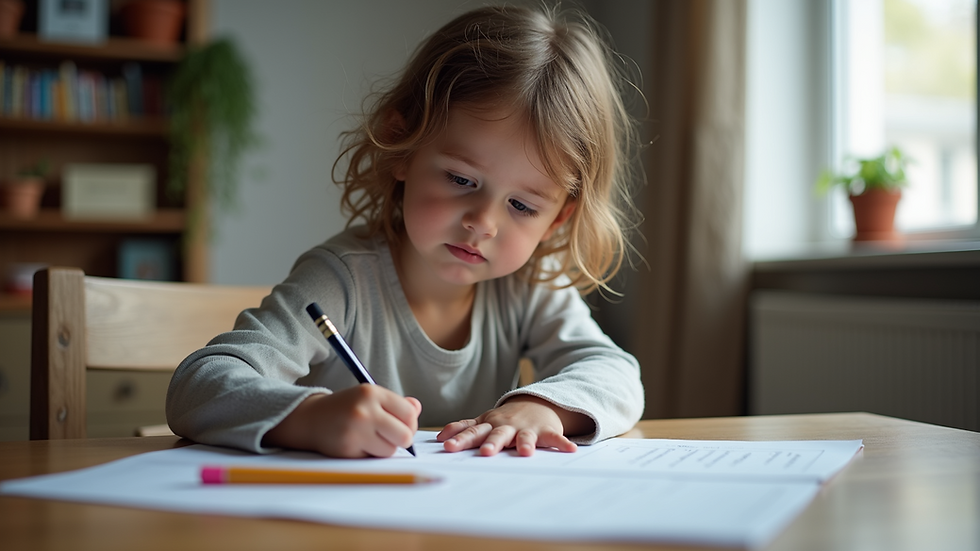 La graphothérapie aide l’enfant à retrouver confiance et plaisir d’écrire.