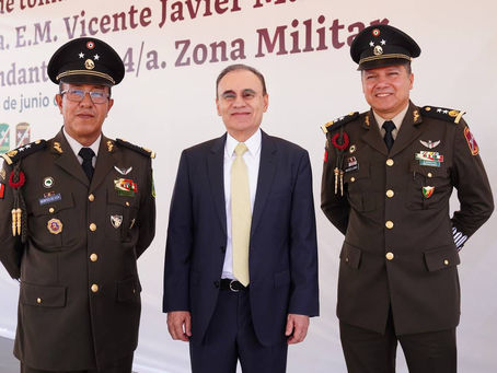 Encabeza Gobernador Durazo toma de protesta del nuevo comandante de la Cuarta Zona Militar