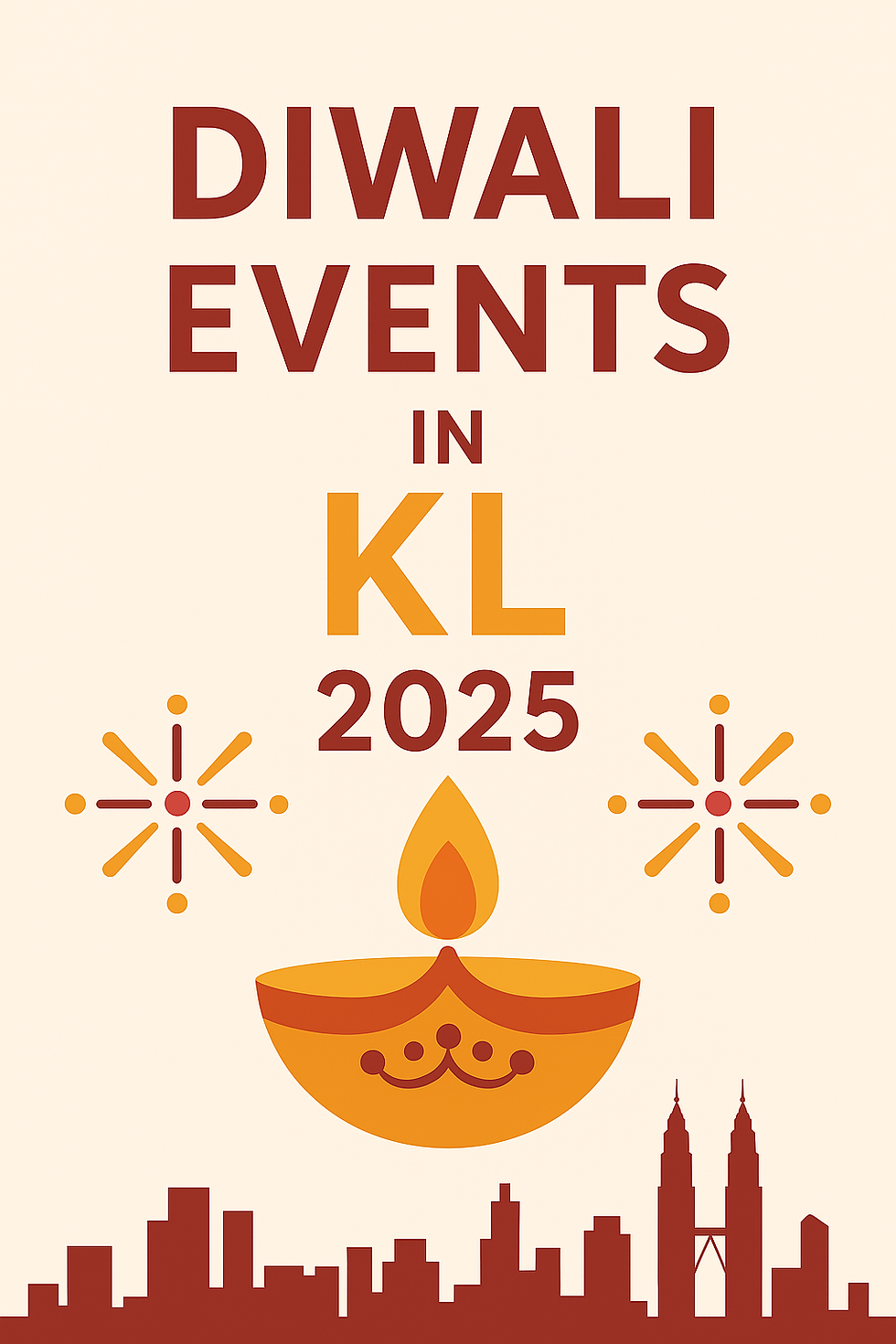 Diwali/ Deepavali events in Kuala Lumpur 2025 poster by Club radar