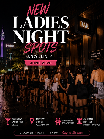 ai generated image of kls clubs at ladies nights with long queue and crowd titled: new ladies night spots around kl