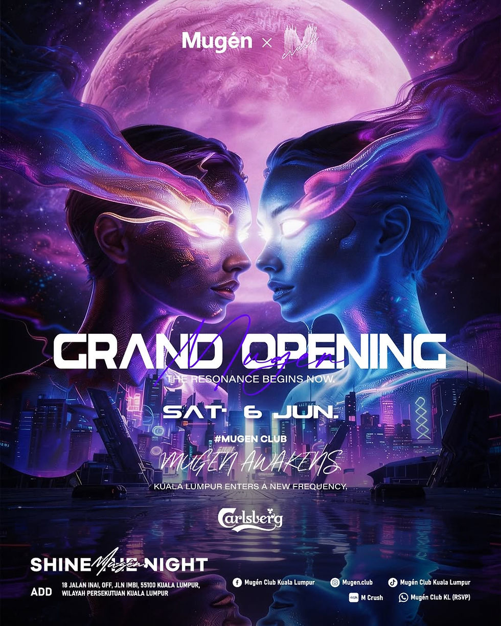 mugen club at trec kl grand opening poster on 6th june