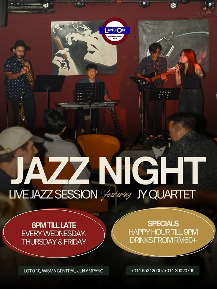 landon by tatto jazz nights events at ampang every wednesday to friday