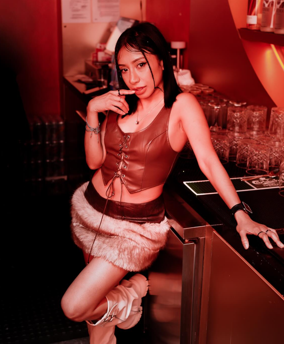 woman posing in Ms bianca club kl
