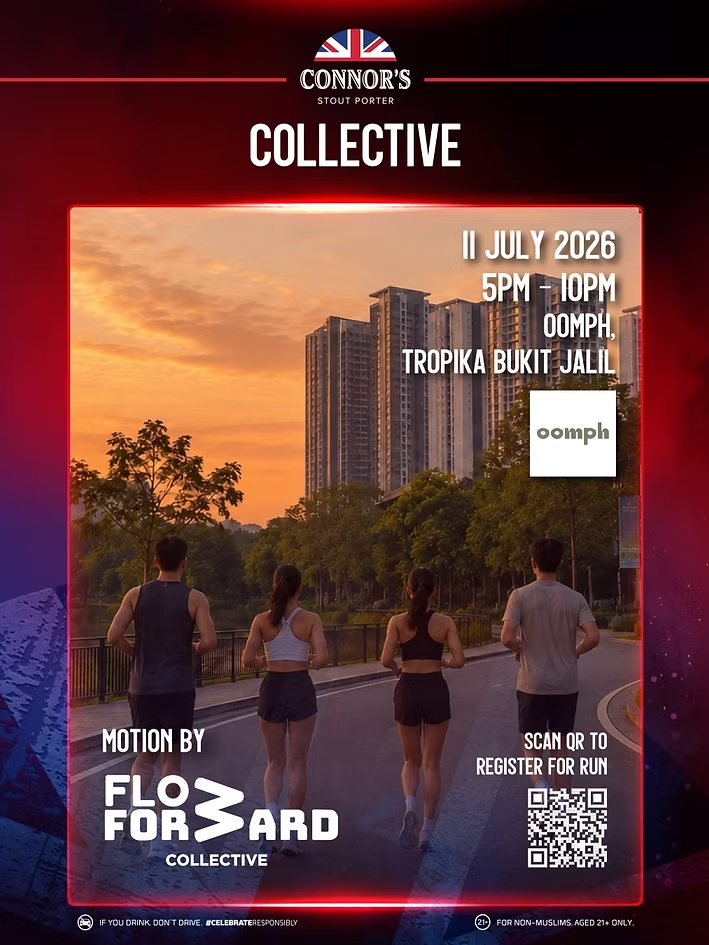running event at bukit jalil with dj at kl poster