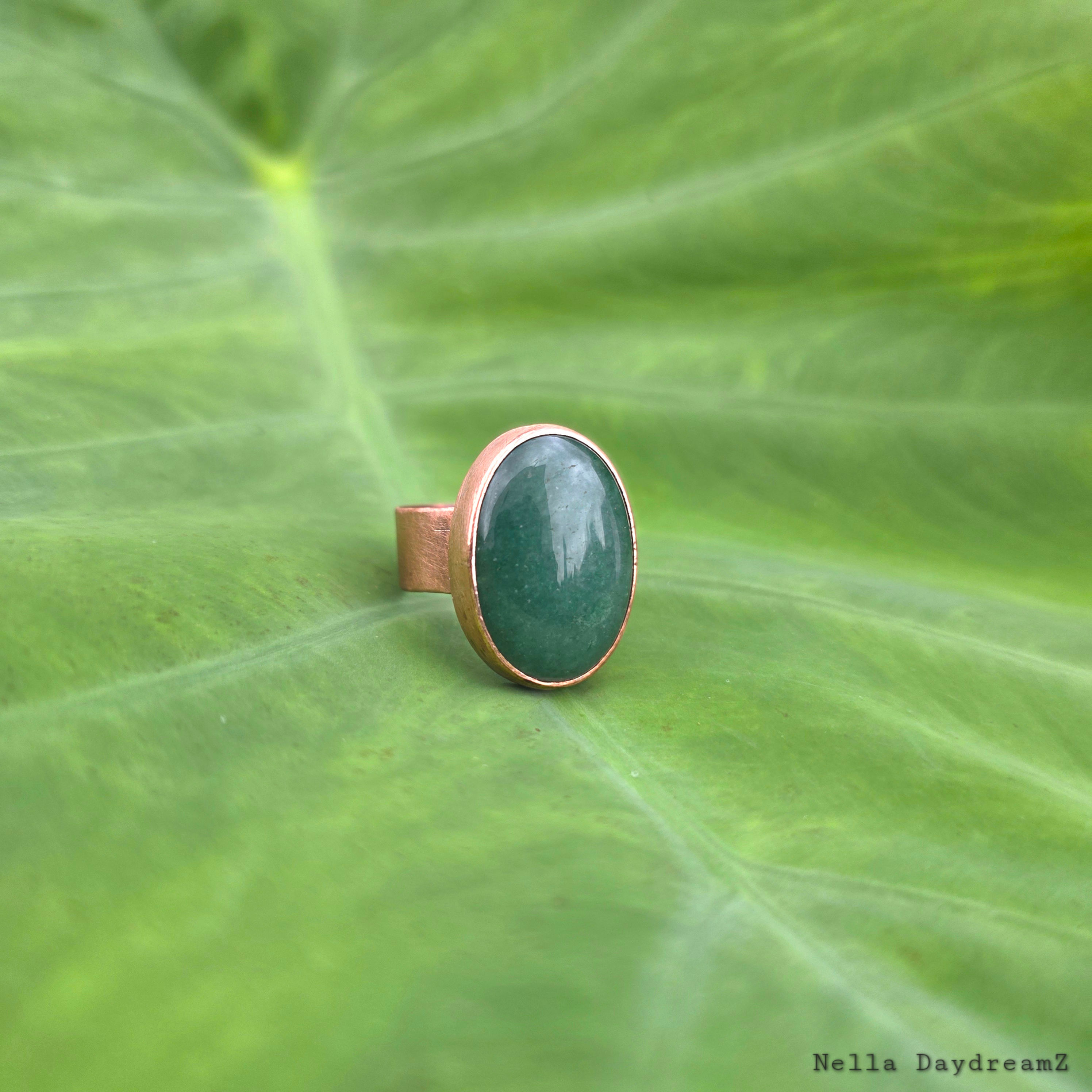 Green Aventurine ring