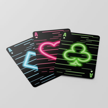Neon Playing Cards