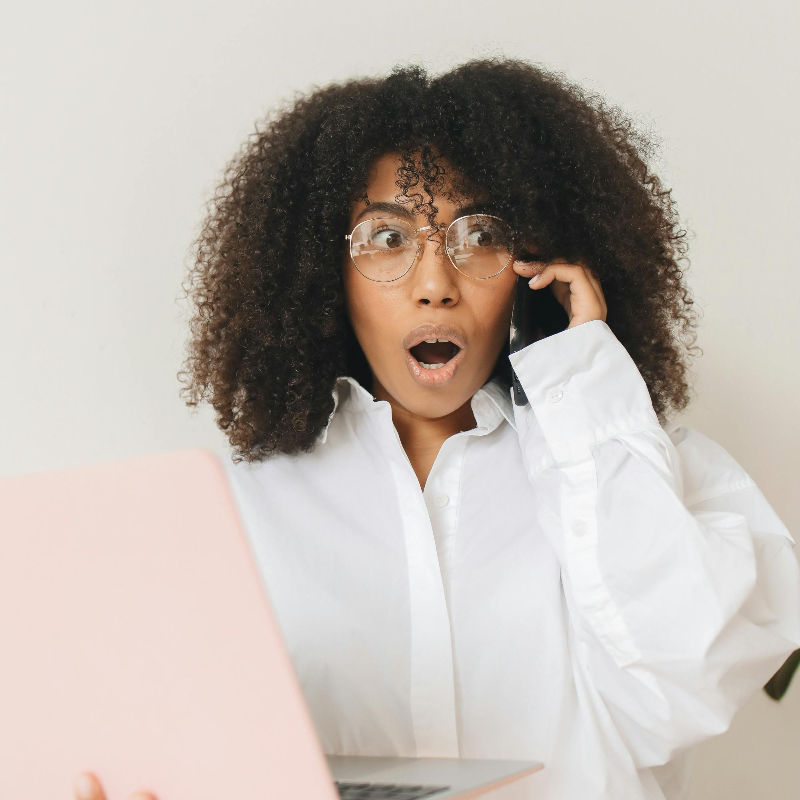 Woman cleaning business owner surprised about mistakes that new cleaning business owners make