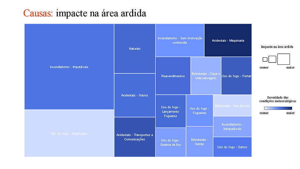 Impacte na área ardida
