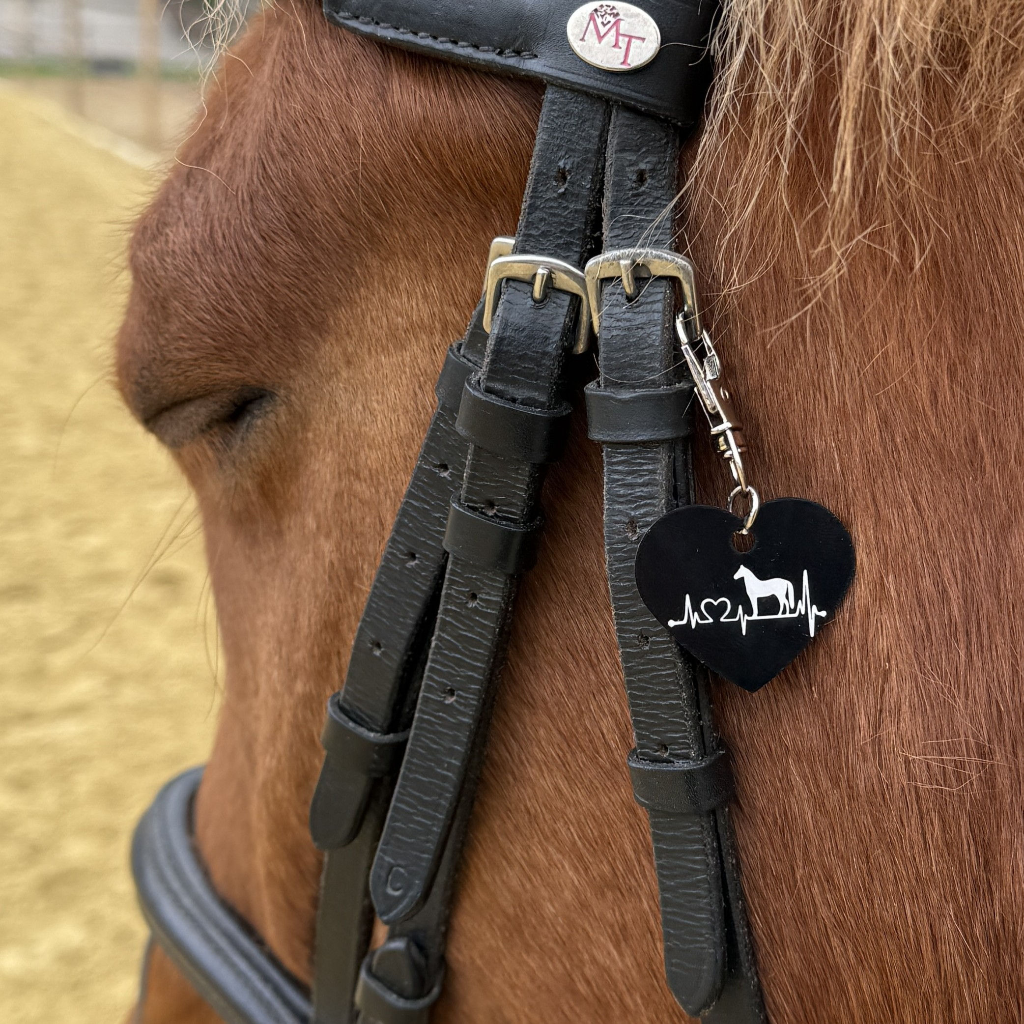 Herzlinie Pferd, Tiermarken Glücksbringer Schlüsselanhänger