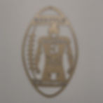 Football Silhouette Typ 3 , Wandbild Lasercut