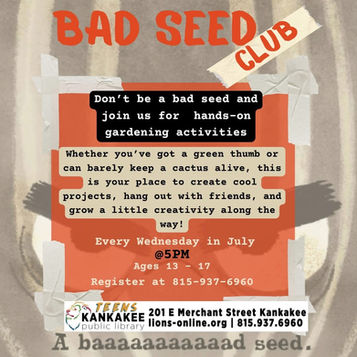 Bad Seed Club flyer