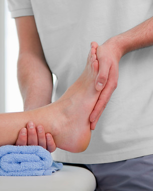 Custom / Prescription Orthotics. Photo of a foot.