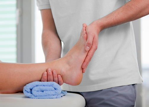Foot therapy session