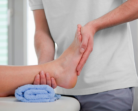 Foot therapy session