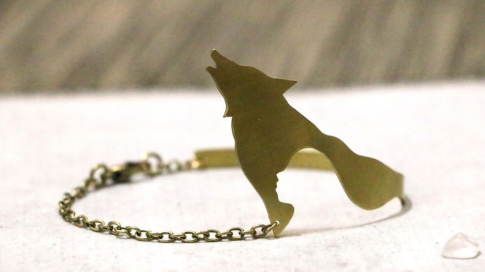 Miniature : "La femme Loup" | Bracelet (Laiton ou Argent 925)