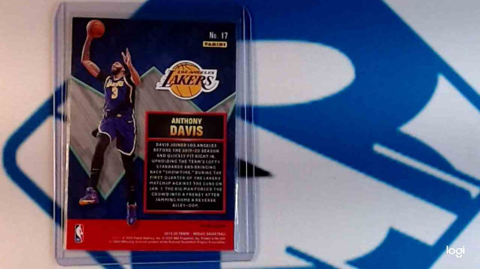 Thumbnail: ANTHONY DAVIS 2019-20 PANINI MOSAIC JAM MASTERS GREEN MOSAIC PARALLEL SP LAKERS