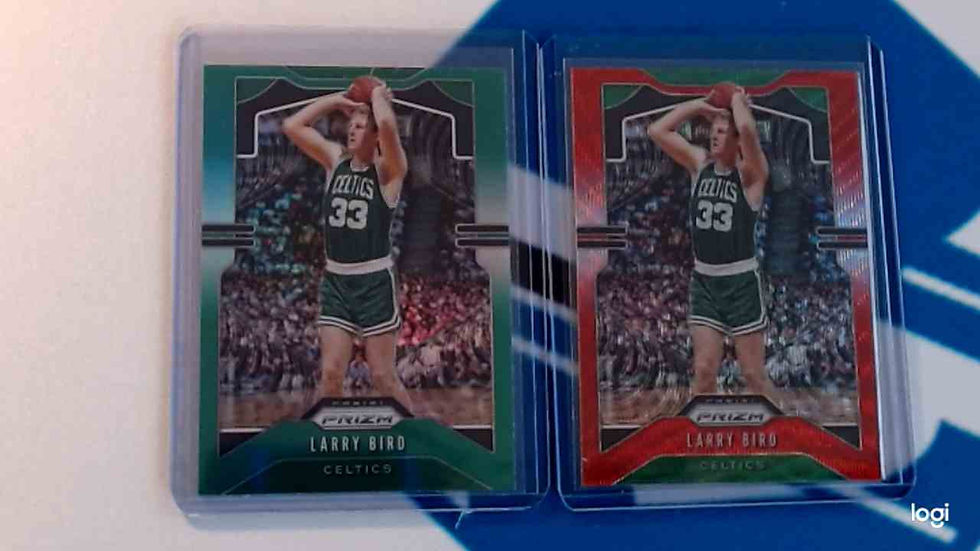 Thumbnail: 2019-20 Larry Bird Panini Prizm #16 - Lot of 2 (Green and Ruby Red Wave)