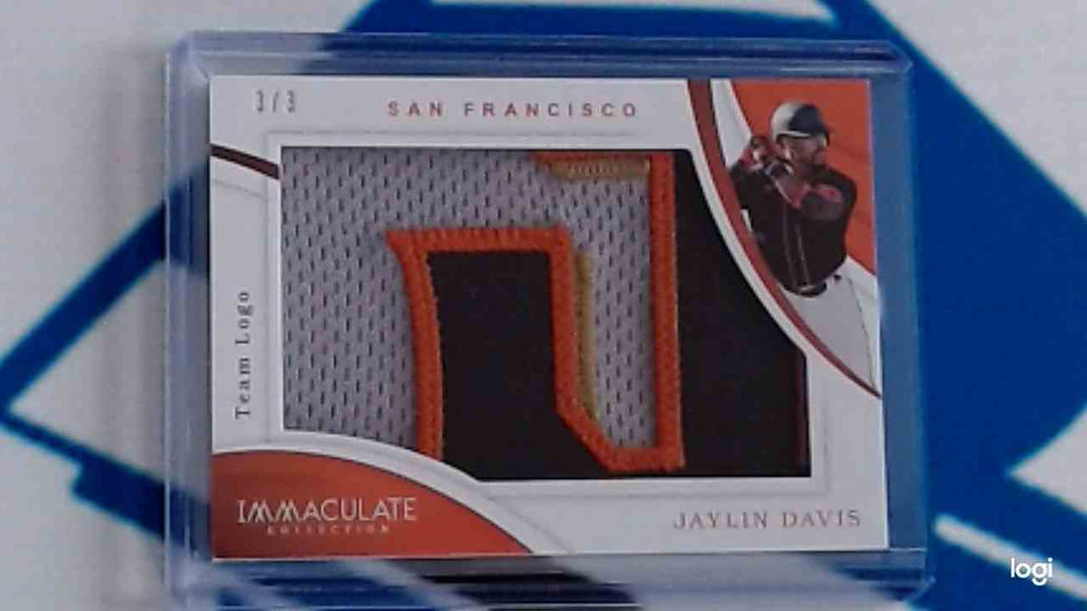 Thumbnail: 2020 PANINI IMMACULATE JAYLIN DAVIS SP ROOKIE TEAM LOGO JUMBO CARD 3/3