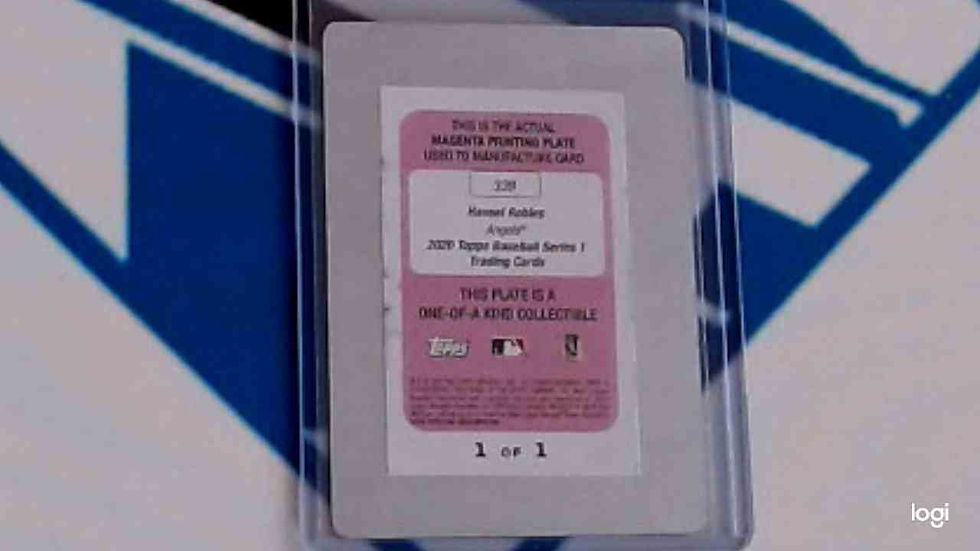 Thumbnail: 2020 Topps Baseball Printing Plate 1/1 #339 Hansel Robles Angels 1 of 1