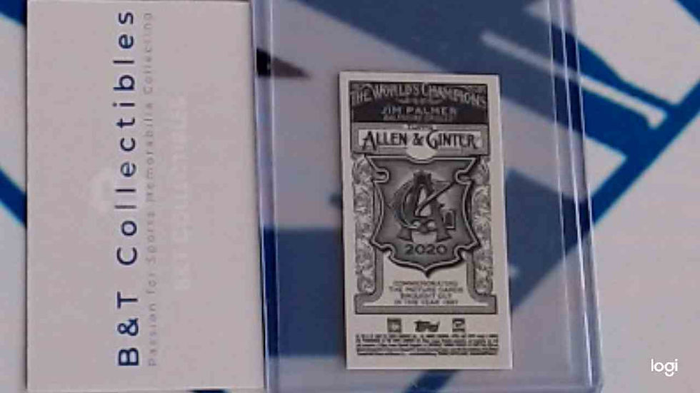 Thumbnail: 2020 Jim Palmer Topps Allen & Ginter No Number Back Mini Orioles - RARE (50)!