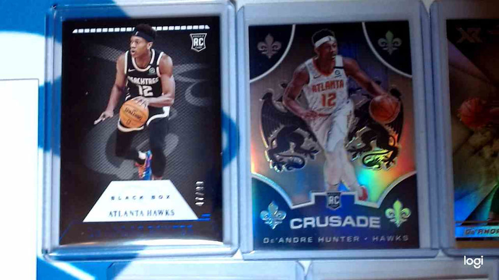 Thumbnail: De'Andre Hunter Rookie Lot of 5 - Black Box /99, Chronicles (3), Illusions (1)